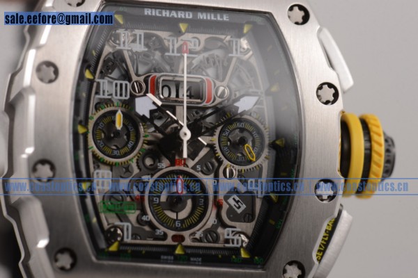1:1 Replica Richard Mille RM 011 Felipe Massa Flyback Watch Steel RM 011